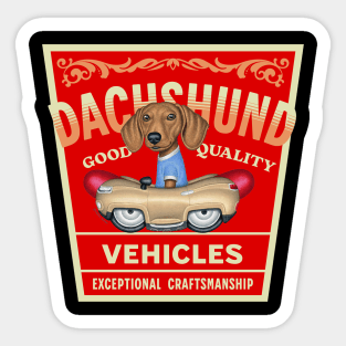 Dachshund Quality Vehicles Sticker